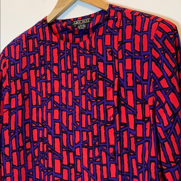 Vintage Ann May Silk Top Small - Picture 2 of 7